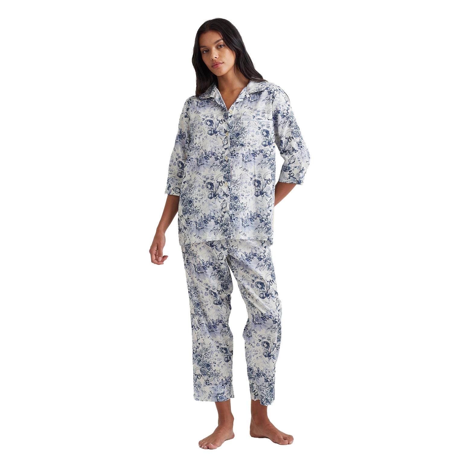 Papinelle Toile De Jouy Crop Pj Set